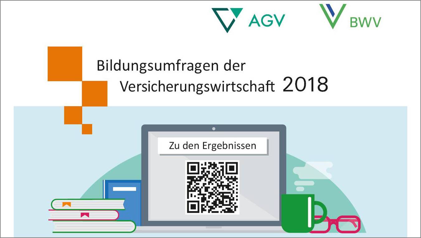 Weiterbildungsumfrage 2018 von BWV und AGV als Infografik-Website 