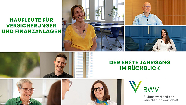 Film ab für die ersten frisch gebackenen Kaufleute für Versicherungen und Finanzanlagen Film ab für die ersten frisch gebackenen Kaufleute für Versicherungen und Finanzanlagen