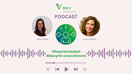 NEU: WissenVersichert – Der Podcast für Bildung in der Versicherungsbranche Folge 1: "Online, hybrid, mit und ohne KI – unterwegs im Lernprozess"