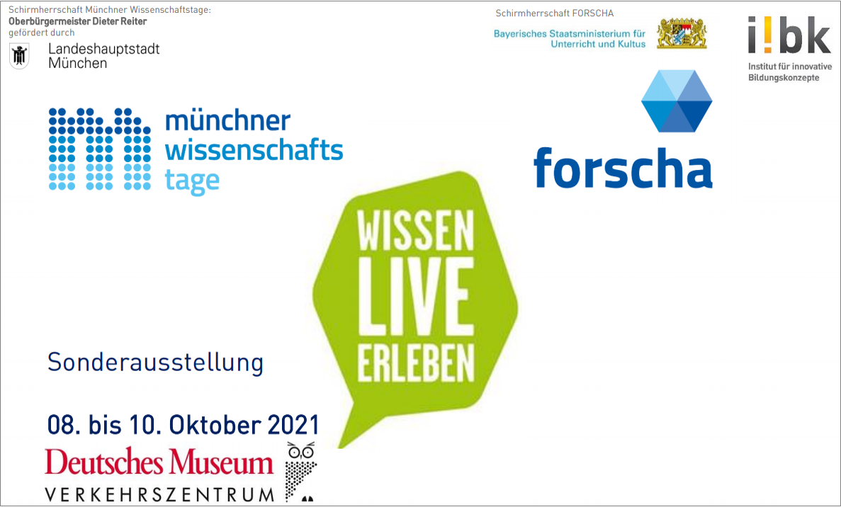 Programm-Update Münchner Wissenschaftstage und FORSCHA 2021 – Das Entdecker-Reich